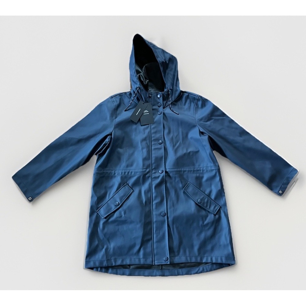 Vera Moda Petite Between Seasons Parka VMMalou Blue Rain Jacket LP Large Petite